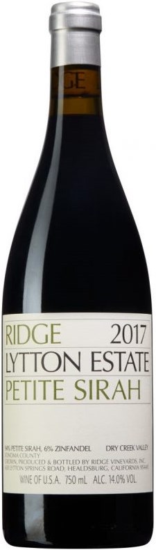 Ridge Vineyards Lytton Estate Petite Syrah 2018