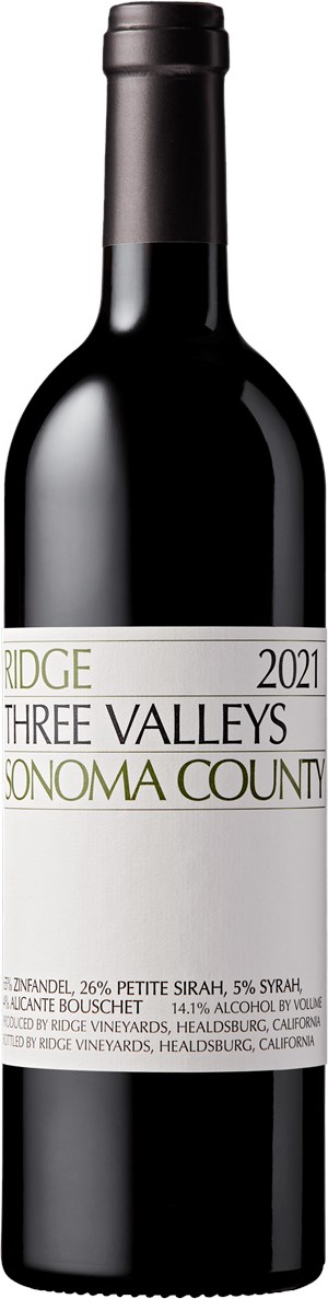 Ridge Vineyards Three Valleys 2021