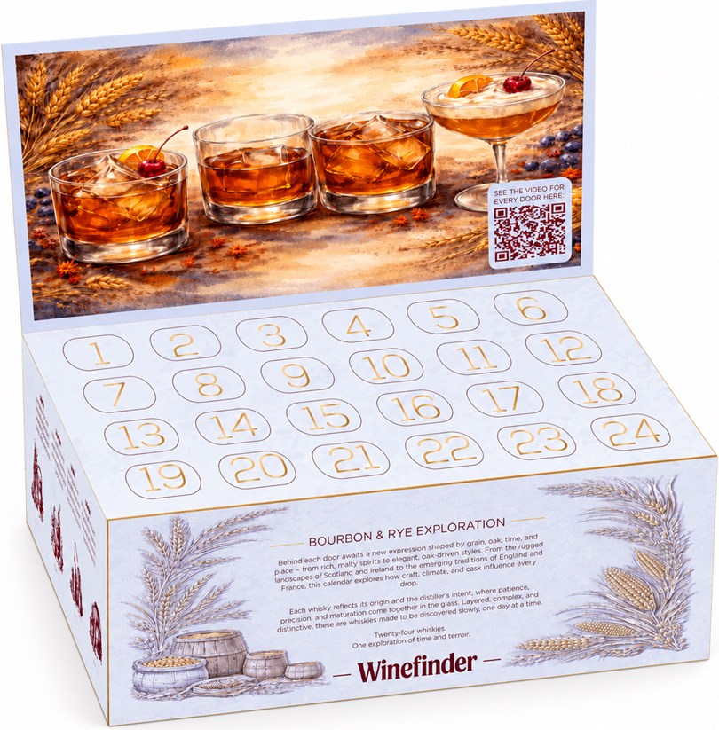 Winefinders Adventskalender med Bourbon & Rye 