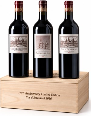 Château Cos dEstournel 10th Anniversary Limited Edition Case 2016