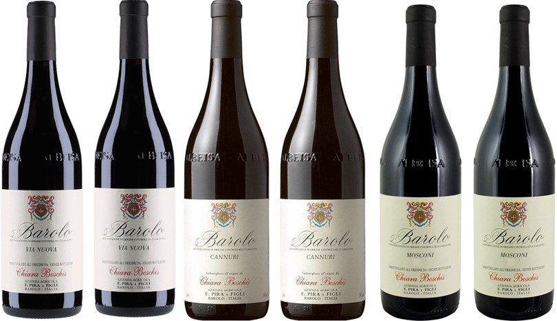 E Pira-Chiara Boschis 2 x Via Nuova, 2 x Cannubi, 2 x Mosconi 2016