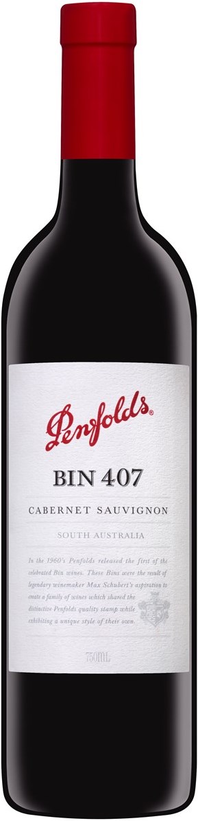 Penfolds Bin 407 Cabernet Sauvignon 2012