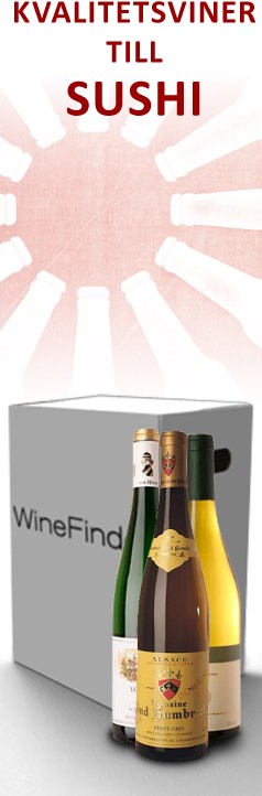 Winefinders Kvalitetsviner till Sushi